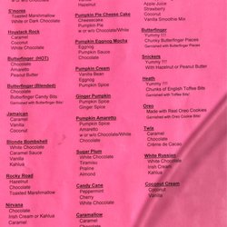Kick Ass Koffee - Menu: combo hot and frozen drinks