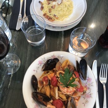 Agrodolce Roma - Fettuccini ai frutti di mare & Spaghetti carbonara - Roman Near Me - Rome, RM