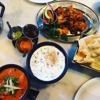 Dishoom - Ruby Chicken, Raita, Curry Chicken and Naan - Indian Near Me - London, XGL Dishoom - Ruby Chicken, Raita, Curry Chicken and Naan - Indian Near Me - London, XGL