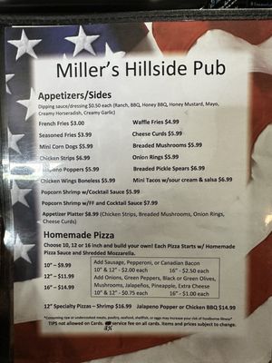 Menu photo 2 Miller’s Hillside Pub Coloma, WI Menu photo 2 Miller’s Hillside Pub Coloma, WI