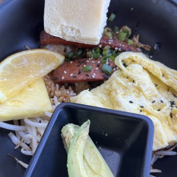 The Switchboard - Tiki Fried Rice Bowl with Portuguese sausage - Hawaiian Near Me - Oceanside, California