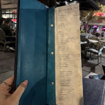 Dio Modern Mediterranean - Cocktail menu ~ may need to be replaced (torn pages) - Mediterranean Near Me - Tampa, Florida Dio Modern Mediterranean - Cocktail menu ~ may need to be replaced (torn pages) - Mediterranean Near Me - Tampa, Florida