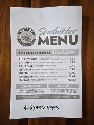 Menu photo 2 Bodega on Broadway Everett, WA Menu photo 2 Bodega on Broadway Everett, WA