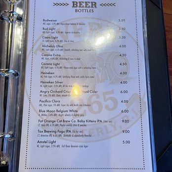 Tavern 265 - Beer menu - Sports Bars Near Me - Westerly, Rhode Island