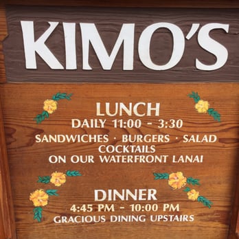 Kimo's Maui - As of 5/25/15 - Seafood Near Me - Lahaina, Hawaii