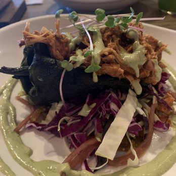 The Rustik Fork - Vegan Chile Relleno - Gastropubs Near Me - Riverside, California