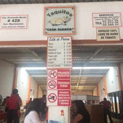 Taquitos Casa Blanca - El menú
