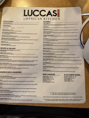Menu photo 2 Luccas American Kitchen Leominster, MA Menu photo 2 Luccas American Kitchen Leominster, MA