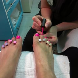 School Of Nail Technology - The end of my spa pedicure!