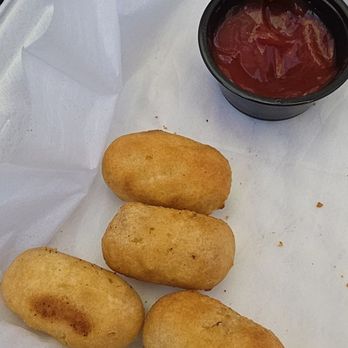 Cameo Pizza - Corn Dog bites - Pizza Near Me - Put In Bay, Ohio