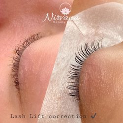 Nirvana Beauty Lounge - Lash Lift correction--ever had a bad lash lift? Let us help you restore your beautiful lashes!