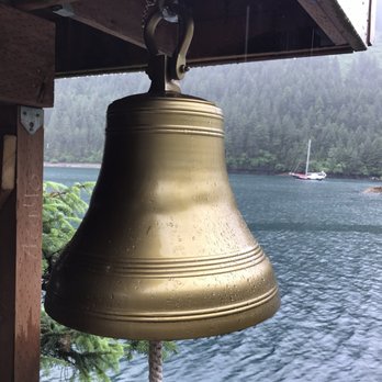 Orca Island Cabins - The "whale bell" at Orca Island Cabins on Humpy Cove. - Hiking Near Me