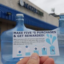 Water Tree - Free 5 gal water after 5 visit of $5 purchased
