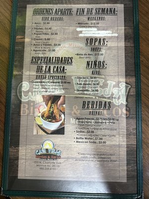 Menu photo 2 Casa Vieja Birrias & Tacos Monroe, NC Menu photo 2 Casa Vieja Birrias & Tacos Monroe, NC