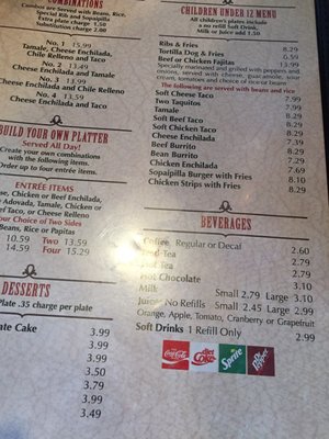Menu photo 8 Casa De Benavidez Albuquerque, NM