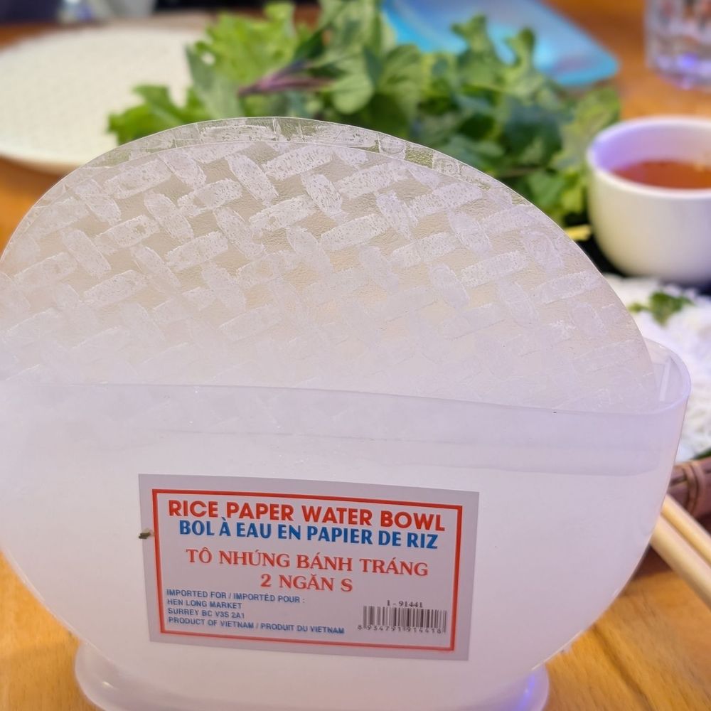 2025 Cafe - Rice Paper bowl to soften the wrapper - Vietnamese Near Me - Burnaby, British Columbia 2025 Cafe - Rice Paper bowl to soften the wrapper - Vietnamese Near Me - Burnaby, British Columbia