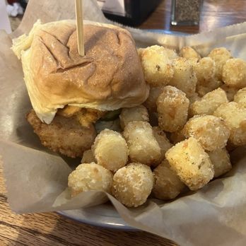 The Howlin Bird - OG O.G Chicken Sandwich with tator tots - Chicken Shop Near Me - North Canton, Ohio The Howlin Bird - OG O.G Chicken Sandwich with tator tots - Chicken Shop Near Me - North Canton, Ohio
