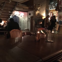 Cafe Arka - It's warm and cozy in Arka on a cold, foggy night in Lanckorona.
