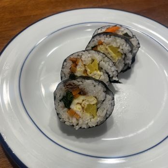 Westborough Korean Restaurant - Kim bap. This about 1/3 of the order size. - Korean Near Me - Westborough, Massachusetts