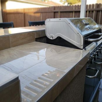 SDC Renovations - Fantasic BBQ Island with storage area. - General Contractors Near Me