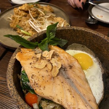 Bangkok Degree - Salmon Stone Pot - Thai Near Me - Brooklyn, New York Bangkok Degree - Salmon Stone Pot - Thai Near Me - Brooklyn, New York