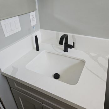 JCL Tile&Stone - Guest bath - Countertop Installation Near Me JCL Tile&Stone - Guest bath - Countertop Installation Near Me