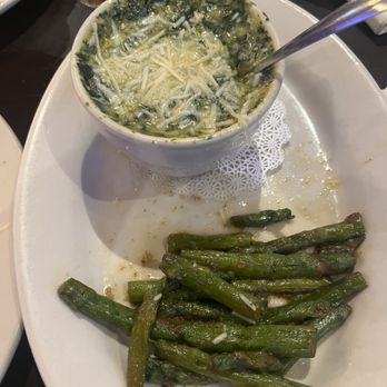 Rusty's Riverfront Grill - Sides: creamed spinach and blackened asparagus - Seafood Near Me - Vicksburg, Mississippi Rusty's Riverfront Grill - Sides: creamed spinach and blackened asparagus - Seafood Near Me - Vicksburg, Mississippi