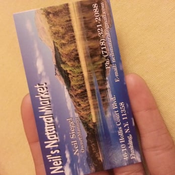 Neil's Natural Market - Business card - Health Markets Near Me - Flushing, New York Neil's Natural Market - Business card - Health Markets Near Me - Flushing, New York