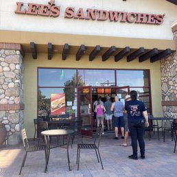 Exterior outside entrance of Lee's Sandwiches - Lake Forest, California Exterior outside entrance of Lee's Sandwiches - Lake Forest, California