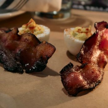 Odette - Appetizer thick-cut molasses bacon,  A Tasting of Fine Bourbons, 2/22/2017, Chefs Josh Quick & John Cartwright - Bars Near Me - Florence, Alabama