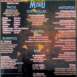 Tacos Joven - Menú