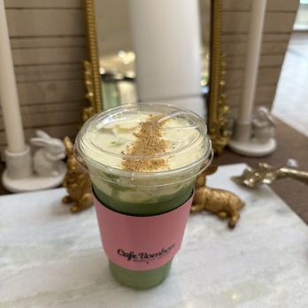 Cafe Bombon - Banana pudding matcha latte - Coffee & Tea Near Me - West Covina, California