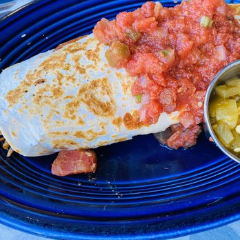 The Streamliner Diner - Burrito stuffed with chili, hash browns and cheese with a side of green chilies - American Near Me - Bainbridge Island, Washington The Streamliner Diner - Burrito stuffed with chili, hash browns and cheese with a side of green chilies - American Near Me - Bainbridge Island, Washington