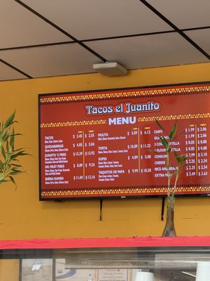 Menu photo 8 Tacos el Juanito #2 Chino, CA