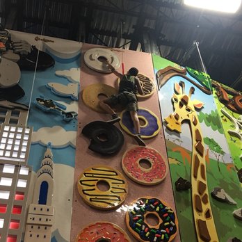ClimbZone - Donut wall! my son made it all the way to the top! - Arcades Near Me - Howell, New Jersey