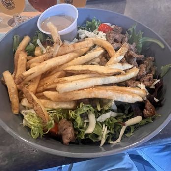 Voodoo Brewing - This is a salad! Sirloin steak and french fries are salad ingredients - Brewpubs Near Me - Roswell, Georgia Voodoo Brewing - This is a salad! Sirloin steak and french fries are salad ingredients - Brewpubs Near Me - Roswell, Georgia
