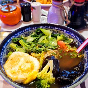 Lanzhou Ramen N Sushi - veg and egg noodles soup - Sushi Bars Near Me - Roswell, Georgia
