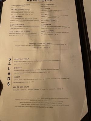 Menu photo 6 The Foundry at Summit Pond Killington, VT