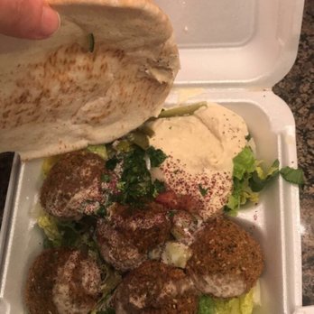 Falafel Time - Falafel "salad". Would like to note: it's not a traditional salad. There's a side of hummus, pita and bed of lettuce. - Middle Eastern Near Me - Philadelphia, Pennsylvania Falafel Time - Falafel "salad". Would like to note: it's not a traditional salad. There's a side of hummus, pita and bed of lettuce. - Middle Eastern Near Me - Philadelphia, Pennsylvania