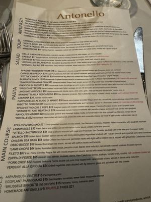 Menu photo 8 Antonello Ristorante Santa Ana, CA