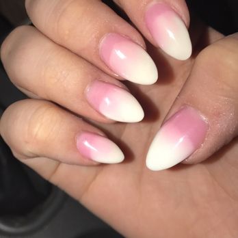 Annie Nails - I wouldn't suggest getting this look. I look like I have ten Pepto-Bismol candy corn's stuck to my nails. - Nail Salons Near Me - O Fallon, Missouri
