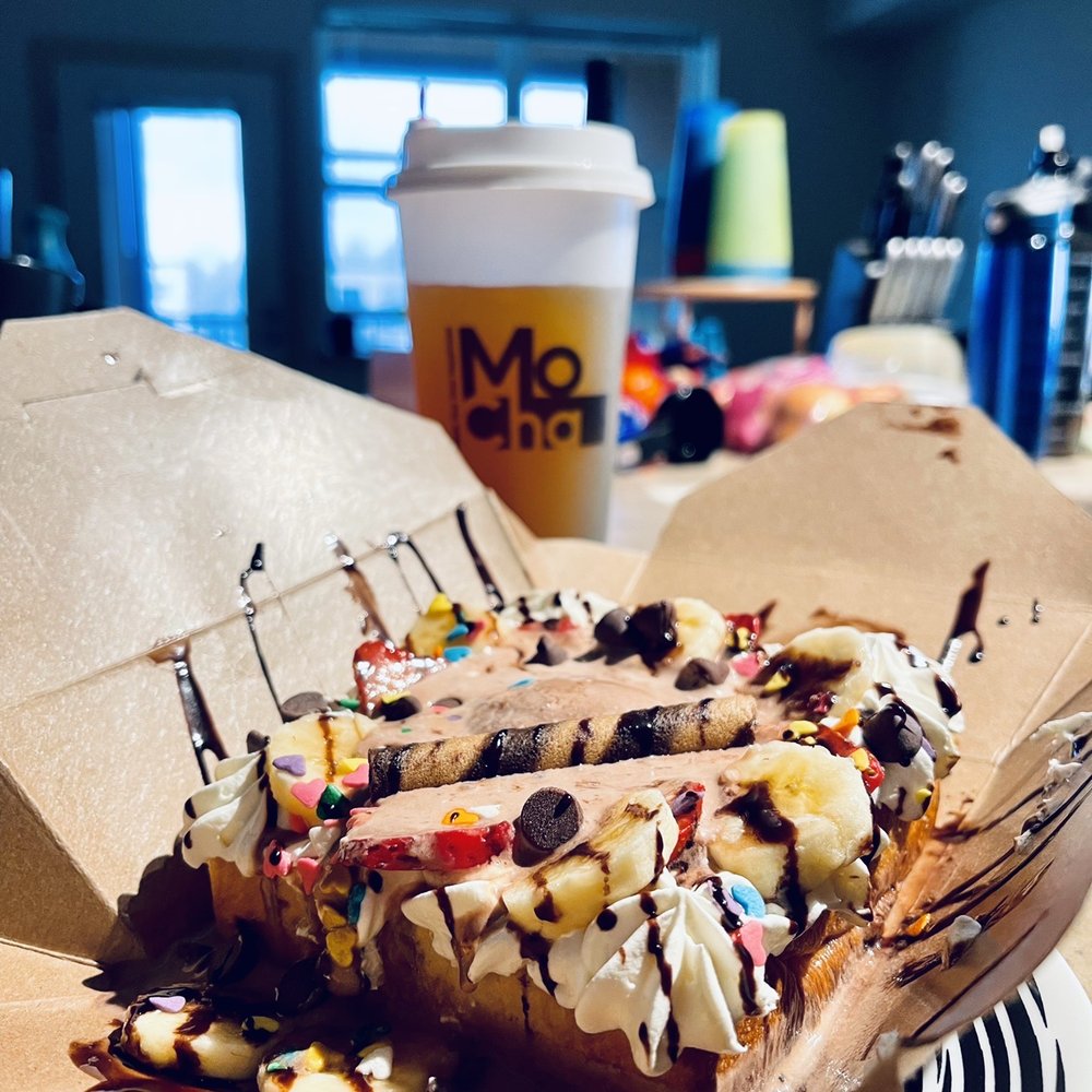 Mo Cha Tea House - Choco Choco Brick Toast - Desserts Near Me - Beaverton, Oregon