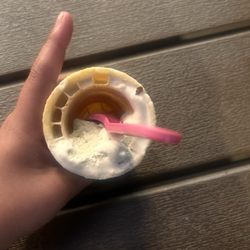 Well, you see right there is my ice cream that is hollow