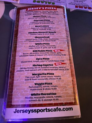 Menu photo 4 Jersey's Sports Cafe N Ft Myers, FL Menu photo 4 Jersey's Sports Cafe N Ft Myers, FL