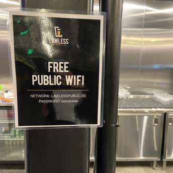 Lawless Brewing - WiFi password. - Beer Bar Near Me - Los Angeles, California Lawless Brewing - WiFi password. - Beer Bar Near Me - Los Angeles, California