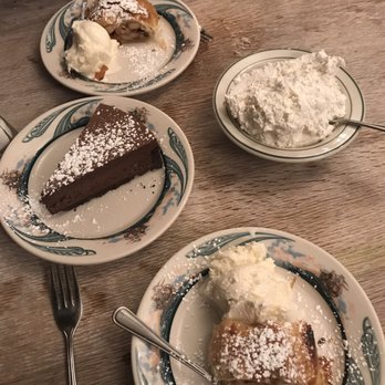 Peter Luger - Chocolate moose, and apple strudel - Steakhouses Near Me - Brooklyn, New York Peter Luger - Chocolate moose, and apple strudel - Steakhouses Near Me - Brooklyn, New York