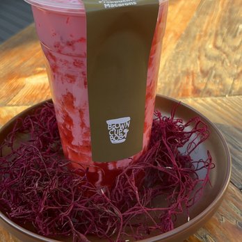Brown Cup Boba - Strawberry - Bubble Tea Near Me - Bellflower, California