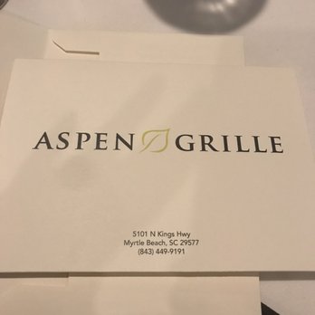 Aspen Grille - the menu of the restaurant - New American Near Me - Myrtle Beach, South Carolina Aspen Grille - the menu of the restaurant - New American Near Me - Myrtle Beach, South Carolina