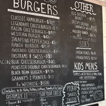 Granny's Drive In - Menu - Burgers Near Me - Heber City, Utah