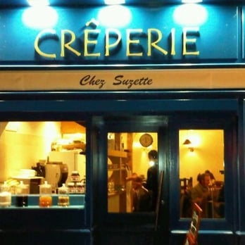 Chez Suzette - The Facade from rue de la Harpe. - Creperies Near Me - Paris 05, 75